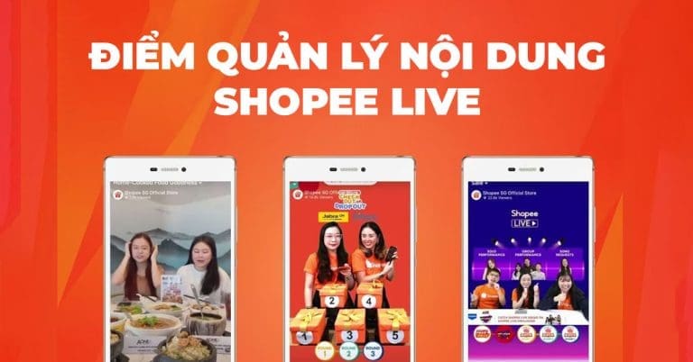 Điểm quản lý nội dung shopee live