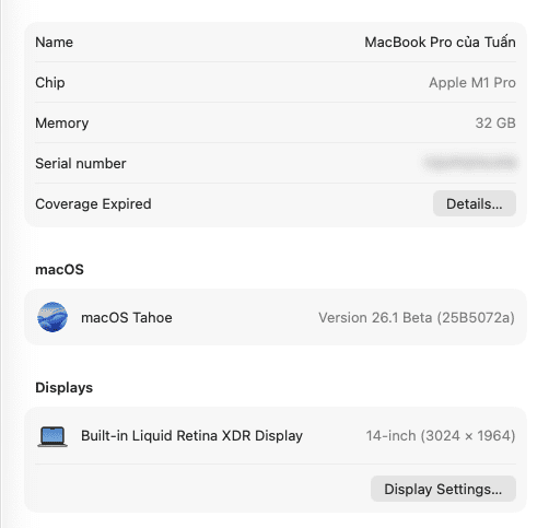 Review macos Tahoe 26.1 beta 4