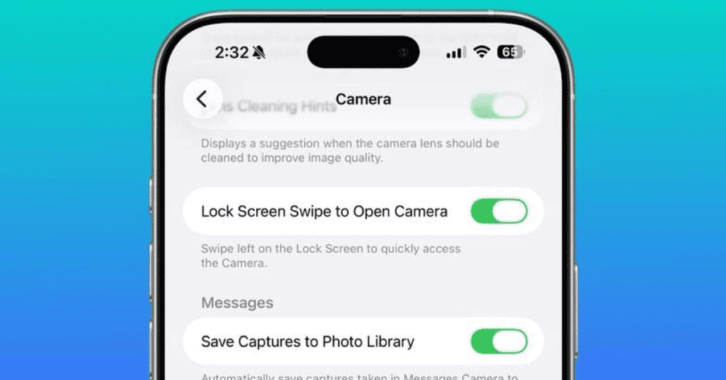 Tắt cử chỉ mở Camera trên màn hình khóa: Giải quyết sự phiền toái