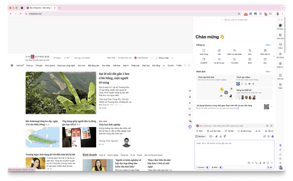 Tiện ích trình duyệt đa năng
