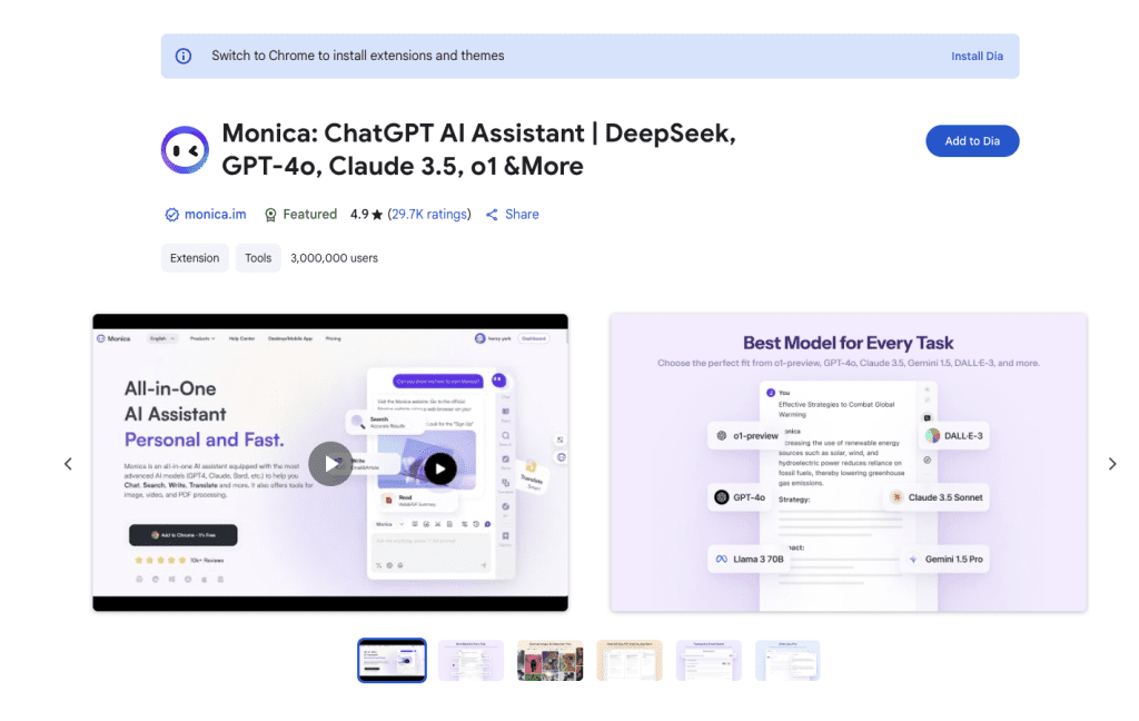 Hướng dẫn nhanh cách cài đặt Monica AI lên Chrome (chỉ mất 30 giây)