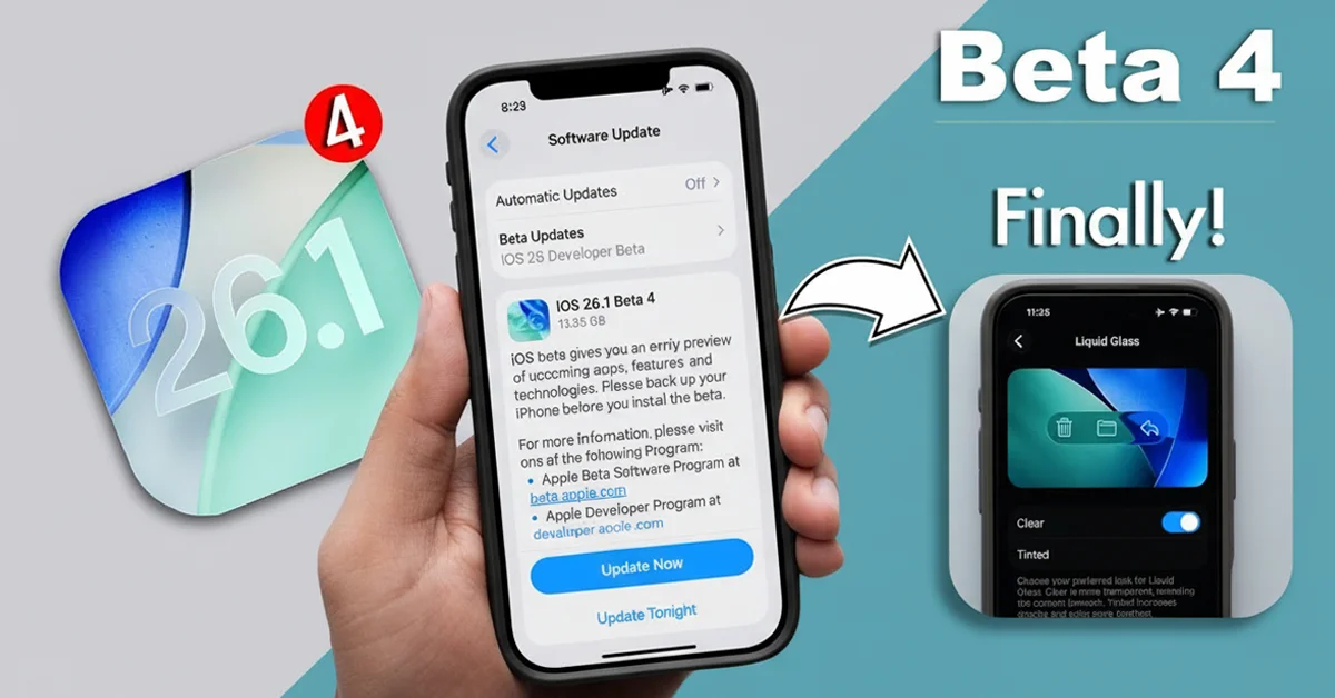 Review và trải nghiệm ios 26.1 beta 4 và macos tahoe 26.1 beta 4