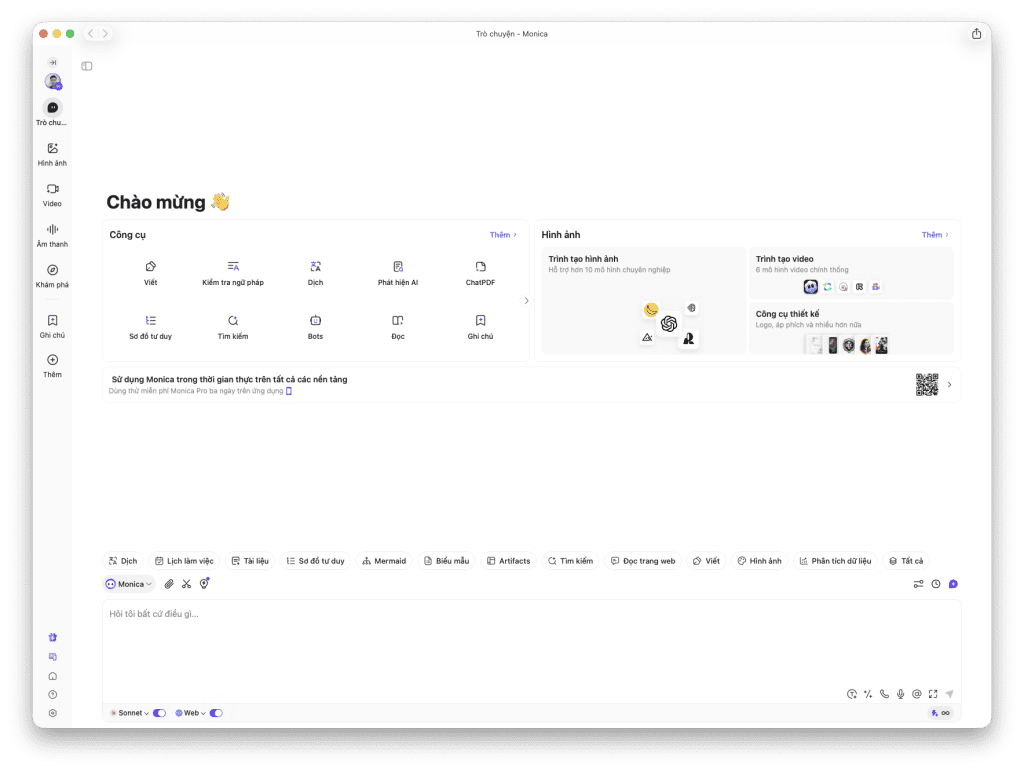 cách cài đặt Monica AI