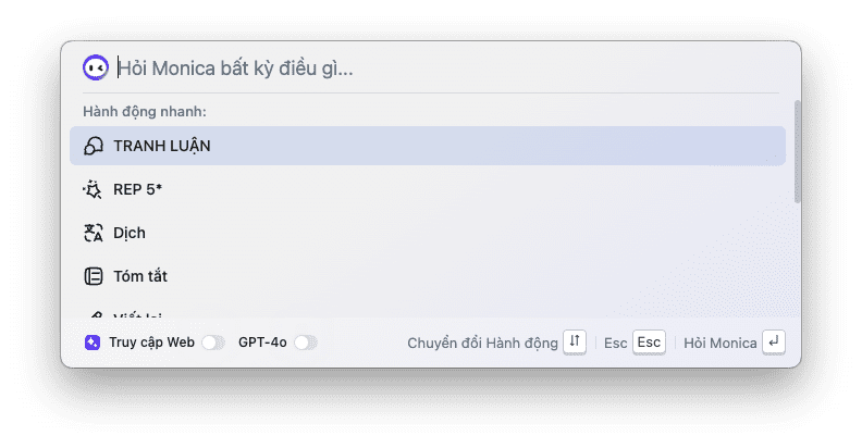 Hướng dẫn cài đặt ứng dụng Monica AI lên máy tính (Desktop Apps)